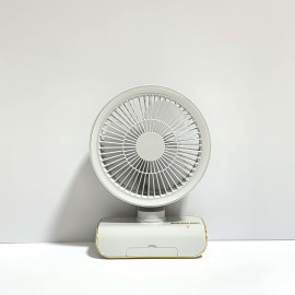 Sleek High-End Intelligent Desktop Fan with Multifunctional Lamp, Wall-Mountable & Hanging Design, Remote-Controlled Oscillation, Quiet Operation at Low Noise Levels, USB Rechargeable, Lithium Battery, Ideal for Various Settings, Standing Fa