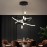 [Modern LED Chandelier] Modern Double Ring LED Chandelier | Adjustable Hanging Line, Three-Color Dimmable (Warm White/Cool Daylight/Neutral), Semi-Flush Mount or Pendant Lighting, Hardwired Ceiling Light for Dining Room, Living Room, Bedroom - Compatible with Standard Dimmer Switches