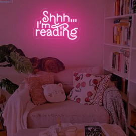 [Neon Sign for Bookshelf] USB Powered 