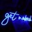 Get Naked Neon, Alphabet USB Powered Neon, Dimmable LED Neon, 10 Level Dimming, 5V USB Powered, Room, Home, Bar Art Wall Decor, Party, Window, Living Room, Decorative Gift (Blue)