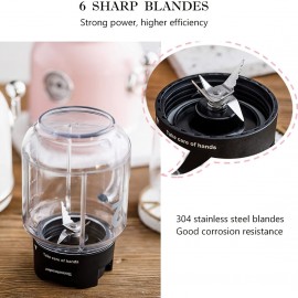 Homeleader Smoothie Blender Maker, Personal Blender For Shakes And Smoothies With 20.3 Oz Tritan BPA-Free Travel Cup And Lid, Green, Juicer Machine