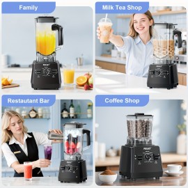 Food Processor for Kitchen, Smoothies Blender And Grinder Combo, 101oz. 2 Containers Full-Size Blender with 1000W Powerful Motor, Total Crushing Technology - Smoothies, Ice Slushie & Shakes, Smoothie Maker, Compact Design, Reliable Performance