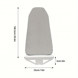 Modern Foldable Wall-Mounted Rotating Ironing Board with 160° Swivel & Adjustable Height - Space-Saving Design, Heavy-Duty High-Temperature Resistant Surface, Internal Lever Stability & Wire Holder - Ideal for Home, Laundry Room, Dorm - Easy Installation, Compact Ironing Board for Small Spaces (Gray) - Ideal for Right/Left-Handed Use, Durable Foam/Felt/Fabric Construction