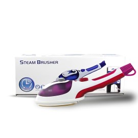 [2-in-1 Steam Iron] ESUPER 2-in-1 Travel Steam Iron | Portable, Adjustable Temperature, 800W High-Pressure Garment Steamer | Compact Design, Durable ABS Plastic, No Battery Needed, 110V-130V, US Plug, Perfect for Home & Travel Use