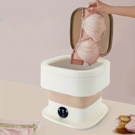 Portable Mini Washing Machine: Foldable, Lightweight & Space-Saving For Home & Travel