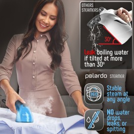 Travel Size Compact Travel Garment Steamer for Clothes to Go and Home Safe for Any Fabrics - Portable Handheld Steamer Powerful Steam Generator Iron for Clothes Best for Travel, 110V