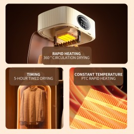 Foldable Clothes Dryer - Portable Multifunctional Drying Machine for Travel, Large Capacity High Power Dryer with Strong Wind for Quick Drying, Portable Clothing Dryer, Dryer for Clothes Travel Use, Mini Portable Dryer for Clothes, Portable Dryer for Clothes for Travel, Laundry Dryer, Spacesaving Design, Durable Construction, Efficient Airflow, Camping Essentials, Small Households