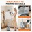 1500W Powerful Garment Steamer for Clothes Standing, Clothes Steamer Standing with Wheels, 1.7L Water Tank for 55 Min Continuous Steaming, Professional Wrinkle Remover Heats in 45 Seconds