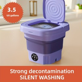 Mini Washing Machine, Folding Washing Machine, Easy To Carry And Use, Underwear And Socks Are More Healthy To Wash Separately, Good Household Appliances, Do Not Take Up Space For Business Trips, 3 Colors Are Available, 3.5 Gallon Washing Machine