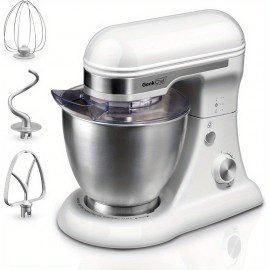 Geek Chef 4.8QT Stand Mixer 12 Speeds Tilt Head with Dough Hook Whisk Beater Bowl Rotary Knob for Home Kitchen