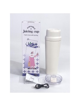 Portable Gradient Color 304 Stainless Steel Juicer Cup, Long-Lasting Temperature Lock for Hot & Cold, Powerful Ice Crushing, Wireless Portable 21.98oz, Large Capacity for Smooth Drinking, 20 Blades, USB Charging, for Snow Slush, Milkshakes & Iced