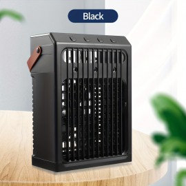 1pc Portable water-cooled Air Conditioners Fan, fast cooling, three wind adjustable, built-in 7-color ambient light, atomized humidification, compact and convenient, suitable for home, office, outdoor, travel.