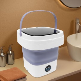 12 Liters Portable Folding Mini Washer - Upgraded Large Capacity for Underwear And Small Items, Suitable for Apartments, Dormitories, RV Traveling